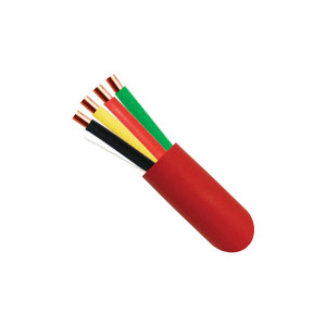 22/4, Solid Fire Alarm Cable, Unshielded, FPLR (Riser), 500ft Coil Pack, Red 315-224/R/5/RDCP 22/4, Solid Fire Alarm Cable, Unshielded, FPLR (Riser), 500ft Coil Pack, Red 315-224/R/5/RDCP