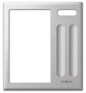 Two Switch Frame Silver