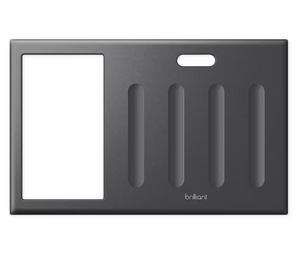 Four Switch Frame Black