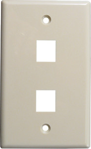 2-PORT WALL PLATE IVORY 304-J2635/2P/IV 2-PORT WALL PLATE IVORY 304-J2635/2P/IV