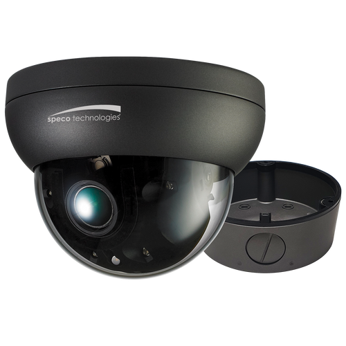 2MP HD-TVI IntensifierT Vandal Dome Camera, 2.8-12mm lens, Grey Housing, Included Junc Box, UL, TAA | NDAA Compliant | SP-HT7246T1