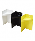 Optex | Black Aluminum L-Bracket designed for Mounting the OVS-01GT and OVS-01CC | (OP-OVS-LBBL)