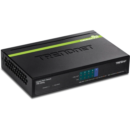 TRENDnet | 5-port Gigabit PoE+ Switch (TN-TPE-TG50g)