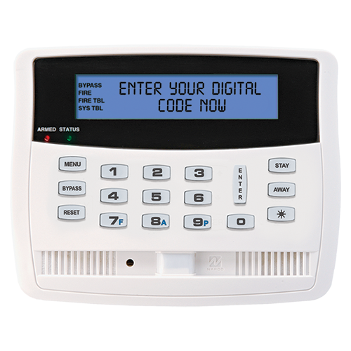 Napco | KEYPAD WITH SMART BLUE BACKLIT DISPLAY, NATURAL VOICE PROMPTS, INTEGRAL PIR MOTION SENSOR, 85DB SIREN, 4 ZONE EXPANSION MODULE | GEM-K1VPS