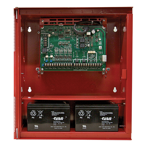 Napco | Remote NAC ExtenderProvides (4) NAC Outputs for a combined output rating of 65A, or a max of 2A on any one outputIncludes red enclosure (14"x16"), must be direct connected to 120VAC source, suppo | GEMC-NAC7S