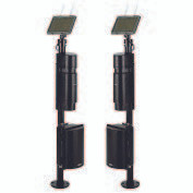 TAKEX | 330' Max. Solar power kit with PXB-100SW Photobeam Includes: One 2-watt Solar panel, Panel pole top mount adapter, One 6 Volt 7Ah battery, One charger/regulator with enclosure Poles are not included, NOTE: Single Side Solar | SPK-330-6-1