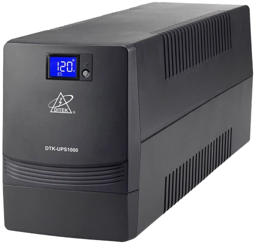Line Interactive UPS 1000VA, 120V, 6 NEMA Outlets, LCD Display, RJ45 port