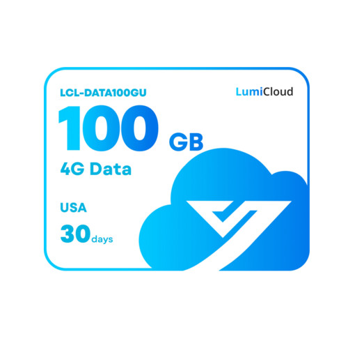 Luminys | Lumicloud 4G Data 100GB Usa: 30 Day Data Plan | LCL-DATA100GU