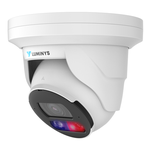 Luminys | 4MP LumiDeterrent IP Turret 2.8mm, IR and White-light LEDs, Flashing Lights | N5T-4DA2
