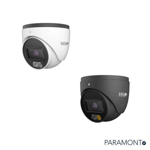 InVid | 6 Megapixel IP Plug & Play, Outdoor Turret, Fixed Lens, Supplemental Light Options: IR, White Light or IR to White Light on AI Trigger, Built-in Mic, SD Card Slot, 12VDC/PoE | PAR-P6TXIR28-LC3