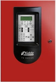 FACP, One loop system with 64-point capacity. Two NACs, Red Door, 120V. Compatible with SA-DACT2 for dialer capture.