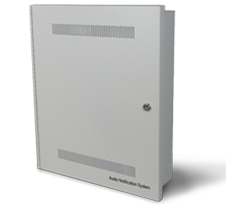 Kidde | 25-Watt Audio Notification Panel with DMR Temporal Pattern, Integrated Power Supply, Battery Charger, and Microphone | ANS25MDG2