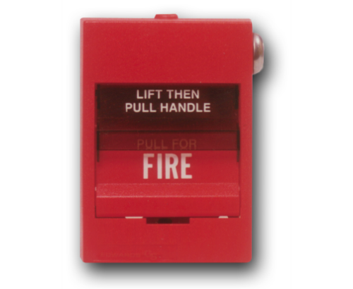 Kidde | 279B Series Double-Action Non-Coded Break Glass Fire Alarm Pull Station, Single Pole, Open Circuit, Wire Leads, Tool Reset | K-279B-1110