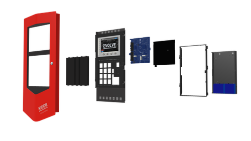 Kidde | EVOLVE-ML Multi-Line Fire Alarm Panel Retrofit Kit for VS4 Series, Red | EVOLVE-ML-RRK