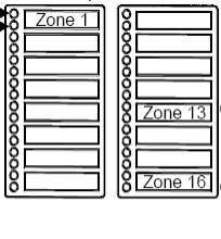 Kidde | 16-Zone LED Remote Annunciator with Dual LEDs Per Zone for VS2 Fire Alarm Cabinets | D16L-VS