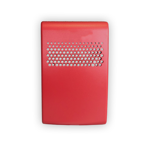 Kidde | Genesis LED EG1 Series Compact Wall Cover, Red, No Marking, Audio/Visual | EG1AVRN-CVR