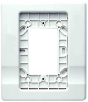 Kidde | Genesis Series White Trim Plate for Two-Gang, 4-Inch Square & Octagonal Electrical Boxes | EG1T