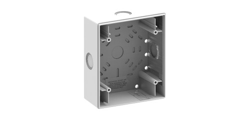 Kidde | Genesis EG4 White Wall Surface Mount Back Box, 16 Gauge Steel | EG4WSB