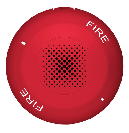 Kidde | Genesis LED EGCS Series Ceiling Mount Speaker Replacement Cover, Red, FIRE Marking | EGCSRF-CVR