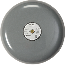 Kidde | 430D Series 10" Vibrating Fire Alarm Bell, Diode Polarized, 88 dB, 120 VAC, Gray, Indoor/Outdoor Wall or Ceiling Mount | 438D-10N5
