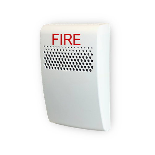 Kidde | Genesis LED EG1 Compact Wall Horn, White, FIRE Marking, Selectable High/Low dB | EG1AWF