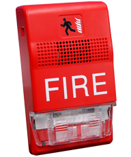 Kidde | Genesis LED EG1 Series Wall-Mount Chime-Strobe, Selectable 15/30/75 cd, Red, FIRE Marking, 24 VDC | EG1RF-CVM