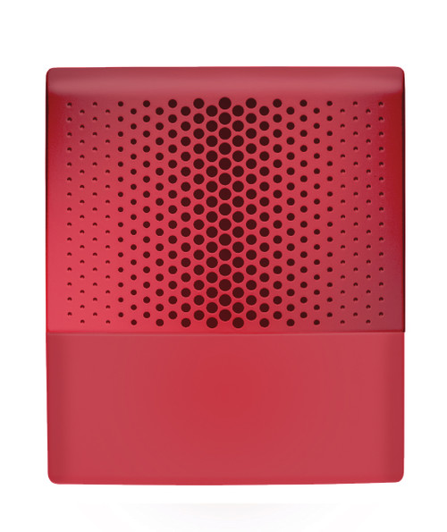 Kidde | Genesis LED EG4 Wall Mount Fire Alarm Speaker, Red, No Marking, Room-Side Wiring Plate Included | EG4SRN