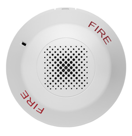 Kidde | Genesis LED EGC Series Low-Profile Ceiling Mount Horn, White, FIRE Marking | EGCAWF