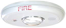Kidde | Genesis LED EGC Series Ceiling Mount Horn-Strobe, White, FIRE Marking, Selectable 15/30/75/115 cd, 24VDC | EGCF-HDVMH