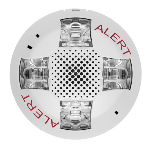 Kidde | Genesis LED EGCS Series Ceiling Speaker-Strobe, 15-115cd Selectable, White, ALERT Marking | EGCSVWA