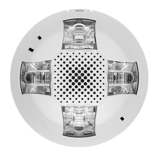 Kidde | Genesis LED EGCS Series Ceiling Speaker-Strobe, 15-115 cd Selectable, White, No Marking | EGCSVWN