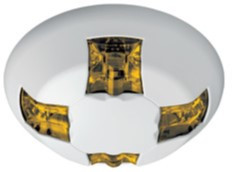 Kidde | Genesis Ceiling Strobe, Amber, White, No Marking, Selectable Candela, Mass Notification (ECS/MNS) | GCVWN-A