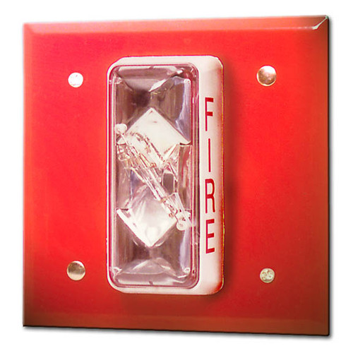 Kidde | Genesis 110 cd Synchronized Wall Strobe, Red, FIRE Marking, 24 VDC, UL 1971 | 4MS-8AR