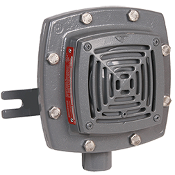 Kidde | 870Ex Series Explosionproof Diode Polarized Vibrating Horn, 107 dB, 24 VDC, Gray, NEMA 4X, Surface Mount | 879DEX-G1
