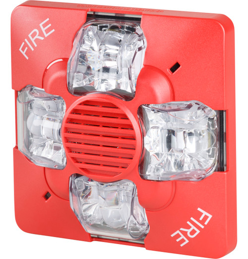 Kidde | Genesis LED EWG Outdoor Wall Horn-Strobe, Selectable Candela, Red, FIRE Marking | EWGAVRF