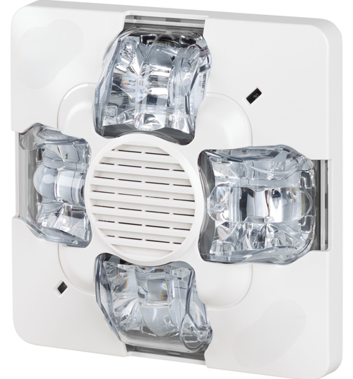 Kidde | Genesis WG4 Outdoor Horn-Strobe with Selectable Standard Candela, White, No Marking | EWGAVWN