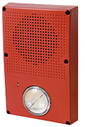 Kidde | Genesis WG4 Outdoor Wall/Ceiling Speaker/Strobe, 25/70V Multi-Tap, Red, No Marking, 15/29/70/87 Cd Clear Lens | WG4RN-SVMC