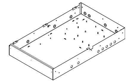 Kidde | Surface-Mount Fire Alarm Panel Backbox, Black | CAB6B
