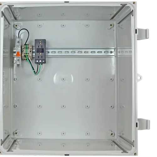 STI | Polycarbonate Enclosure, 14 X 12X 7. Tinted W/ Power Distribution Strip | EP141207-T4