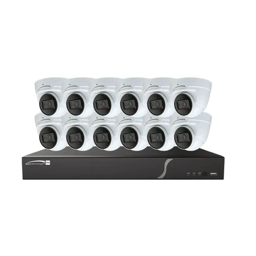 Speco | 16CH PoE NVR Kit with 12 4MP Turret Cameras, 4TB | ZIP1612T4