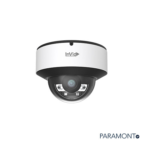 InVid | 8 Megapixel Ip Plug & Play Outdoor Dome, 24/7 Full-Color Day And Night, True Ai, Fixed Lens, Audio Input: Built-In Mic, Audio Output, Sd Card Slot, 12Vdc/Poe | PAR-P8DRIRL28NH-AI