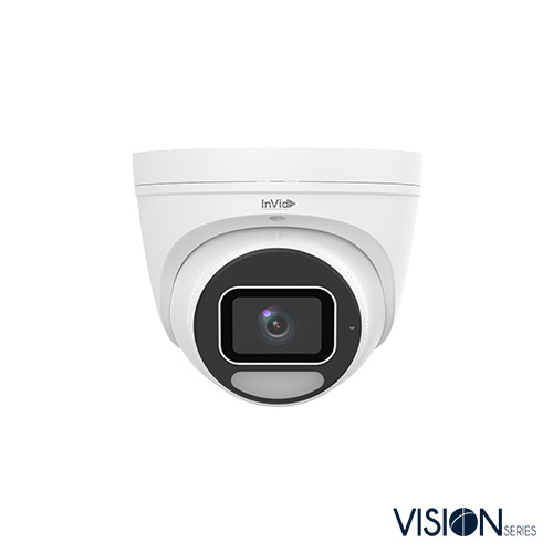 InVid | 8 Megapixel Ip Plug & Play Outdoor Turret, Fixed Lens, Wdr, Built-In Mic, Sd Card Slot, 12Vdc/Poe, Superior Starlight | VIS-P8TXIR28NH-AIST