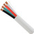 Audio Cable, 14AWG, 4 Conductor, Stranded (41 Strand), 1000', PVC Jacket, Wooden Spool, White 209-2323