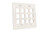 DUAL GANG 12-PORT WALL PLATE 304-2806/12P/WH DUAL GANG 12-PORT WALL PLATE 304-2806/12P/WH
