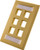 6-PORT-WALL PLATE, WITH ID WIN 305-322ID/6P/IV