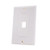1 PORT WALL PLATE, DECORA TYPE 308-607D/1P/WH 1 PORT WALL PLATE, DECORA TYPE 308-607D/1P/WH