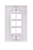 6 PORT WALL PLATE, DECORA TYPE 308-623D/6P/WH 6 PORT WALL PLATE, DECORA TYPE 308-623D/6P/WH
