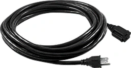 GE 1-Outlet Grounded Extension Cord, Outdoor, 15ft, Black, 16 Gauge, 12pc Tray