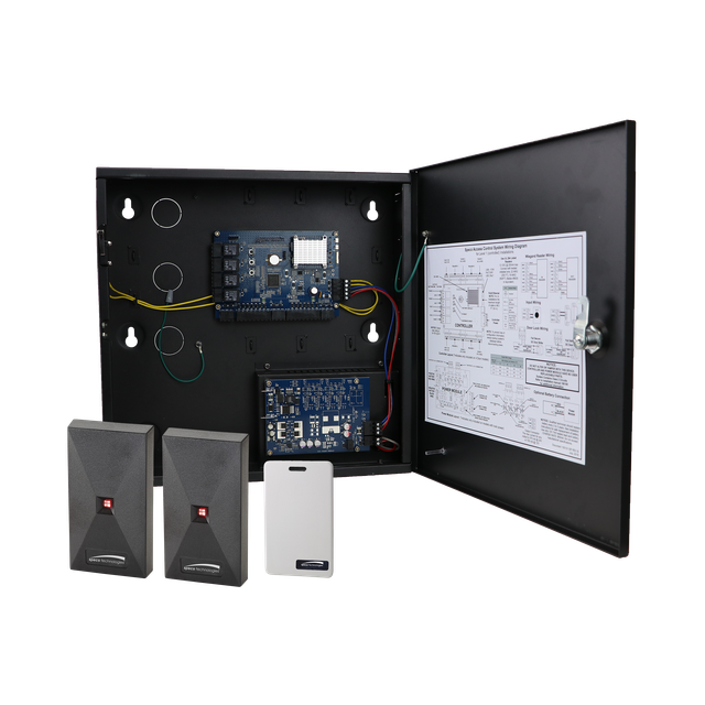 2 Door Access Control Kit Bundle-Power Package-License Required Over 5 Doors-Scalable to 128 Doors