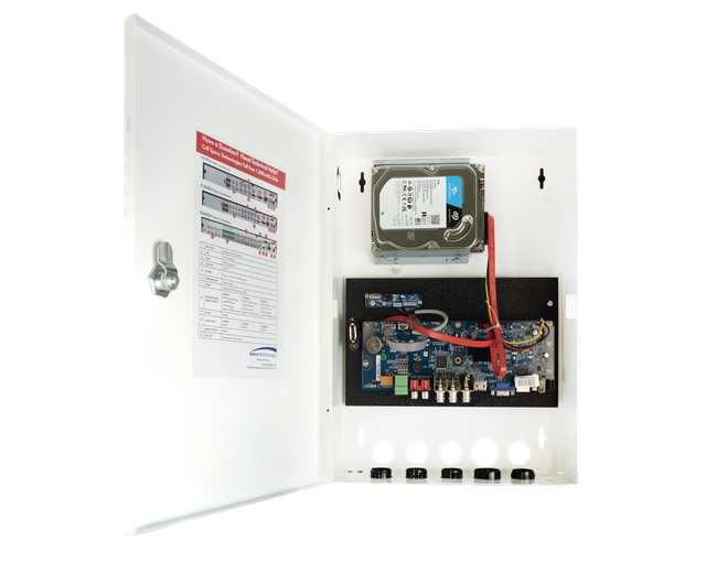 16 Ch. Wall Mount Hybrid Recorder - 8 Hybrid (TVI or IP) + 8 IP, NDAA, 4TB